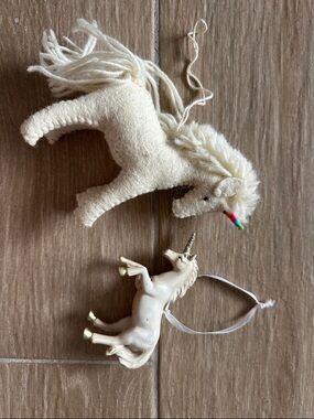 Unicorn Christmas ornaments little girl decor